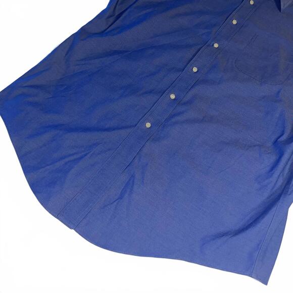 Brooks Brothers 1818 $129 Classic Blue Button-Down Dress Shirt Mens Size 16-18 M - Picture 4 of 8